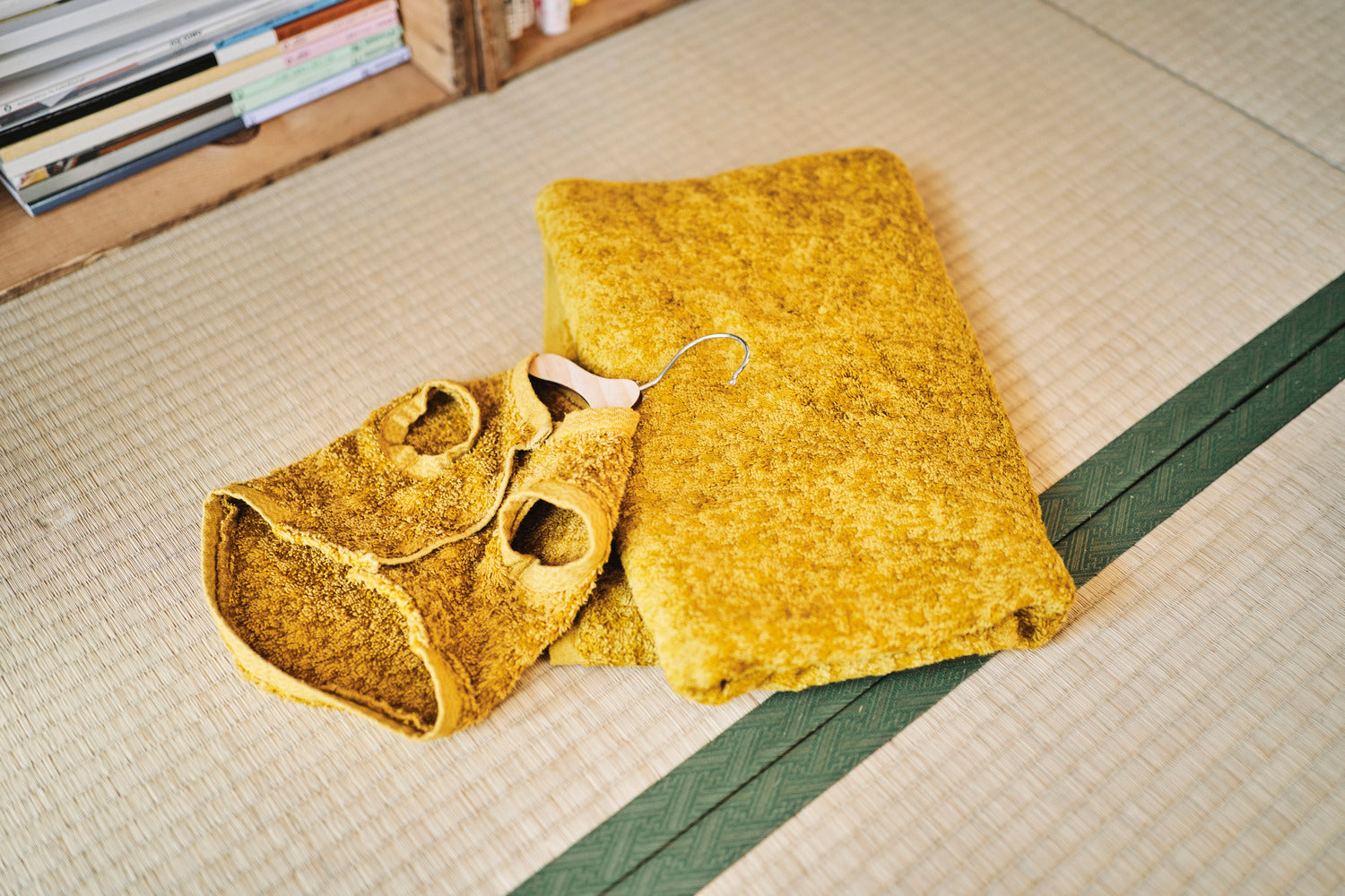 夫婦で愛用している タオルメーカーのバスタオルで うみちゃん用のお洋服を制作!